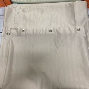 Hotel style water proof shower curtain